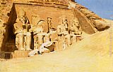 Frederick Arthur Bridgman Canvas Paintings - Abu Simbel